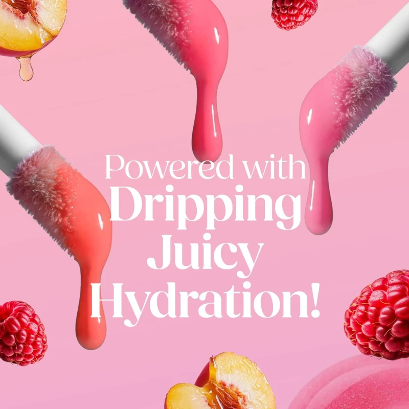Hilary Rhoda Glass Glow Lip Gloss | Nourishing & Hydrating Lip Gloss | Sheer Coverage | High Shine | Juicy & Plump Lips | Glides on Smoothly | 5ml (Clear Shine - Shade 07) - Thumbnail 5